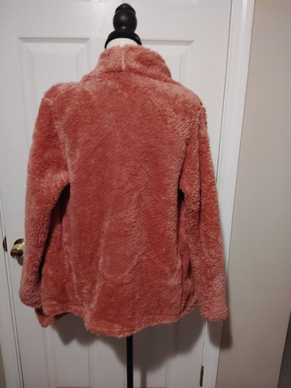 Bobeau Fall Fashion Faux Fur Waterfall Women's Cardigan Size XS/Small Dusty Rose - Picture 4 of 5